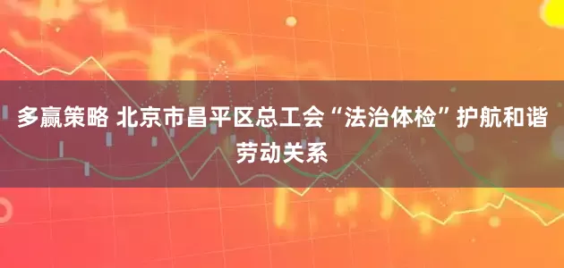多赢策略 北京市昌平区总工会“法治体检”护航和谐劳动关系